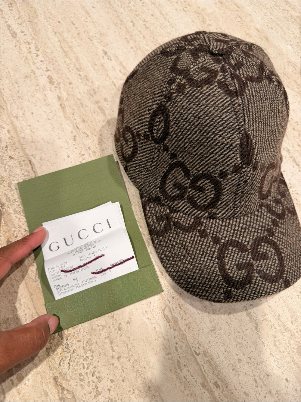 Gucci GG Signature Antonio Baseball Hat